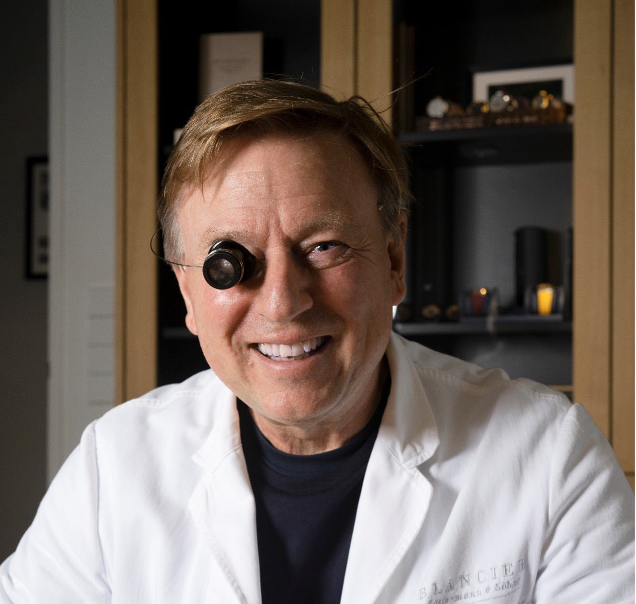 Willem Kamerman at his watchmaker's bench