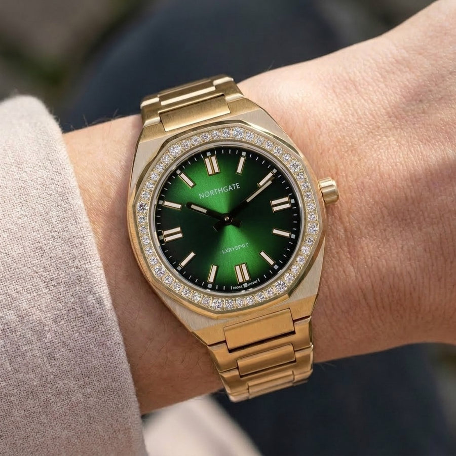 Club Diamond Emerald Green Gold - 34mm