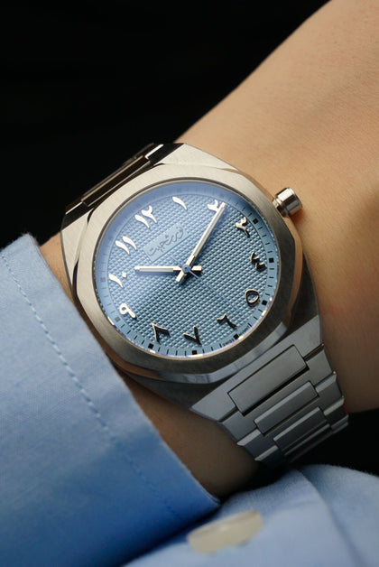 Club Automatic Sky Blue "Clou de Paris"  Swiss Automatic - 40mm