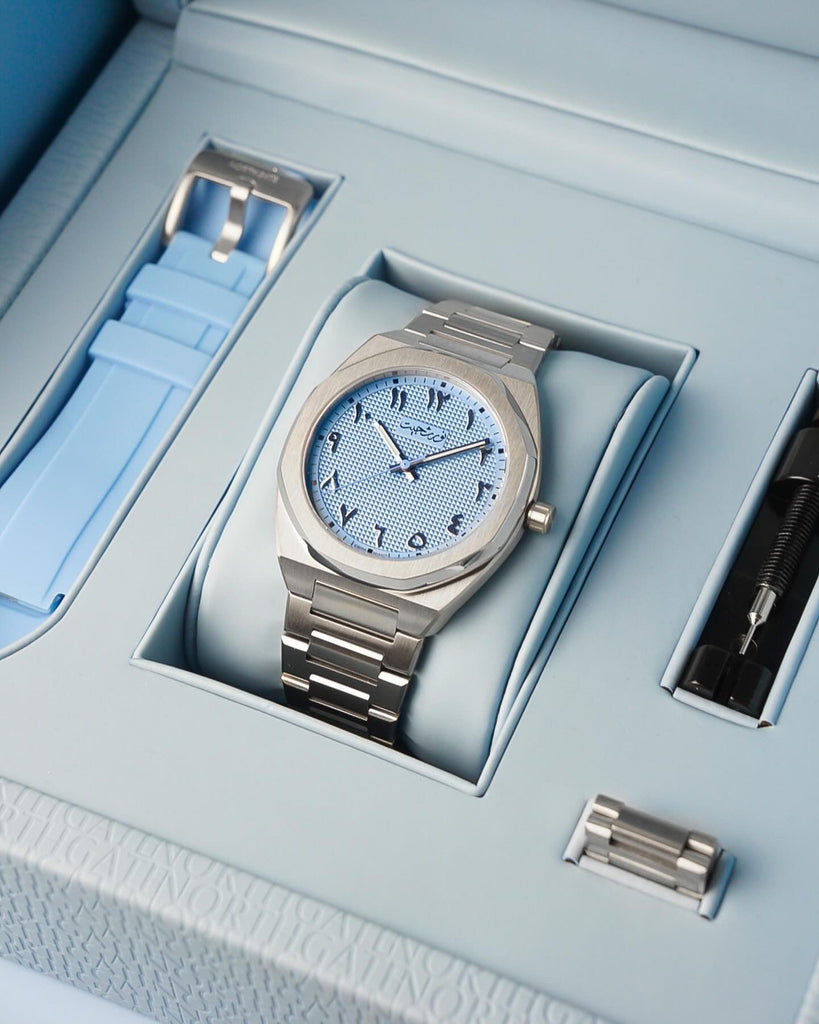 NEW Northgate Sky Blue "Clou de Paris" Swiss Automatic (PRE ORDER NOW FRESH STOCK EXPECTED MID APRIL) - Northgate Watches
