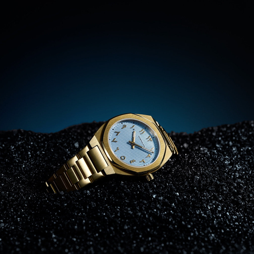 Northgate Club 34 Sky Blue "Clou de Paris" dial (Limited Stock) - Northgate Watches