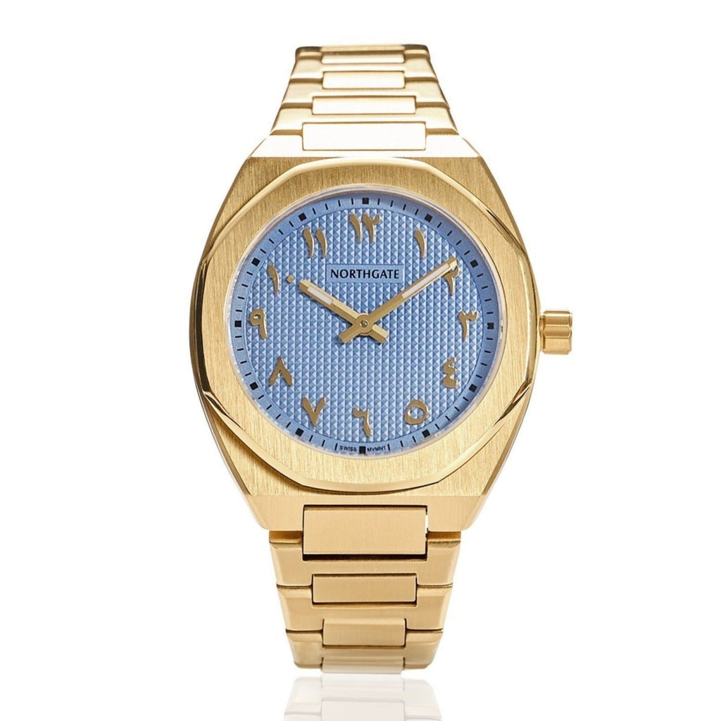 Northgate Club 34 Sky Blue "Clou de Paris" dial (Limited Stock) - Northgate Watches