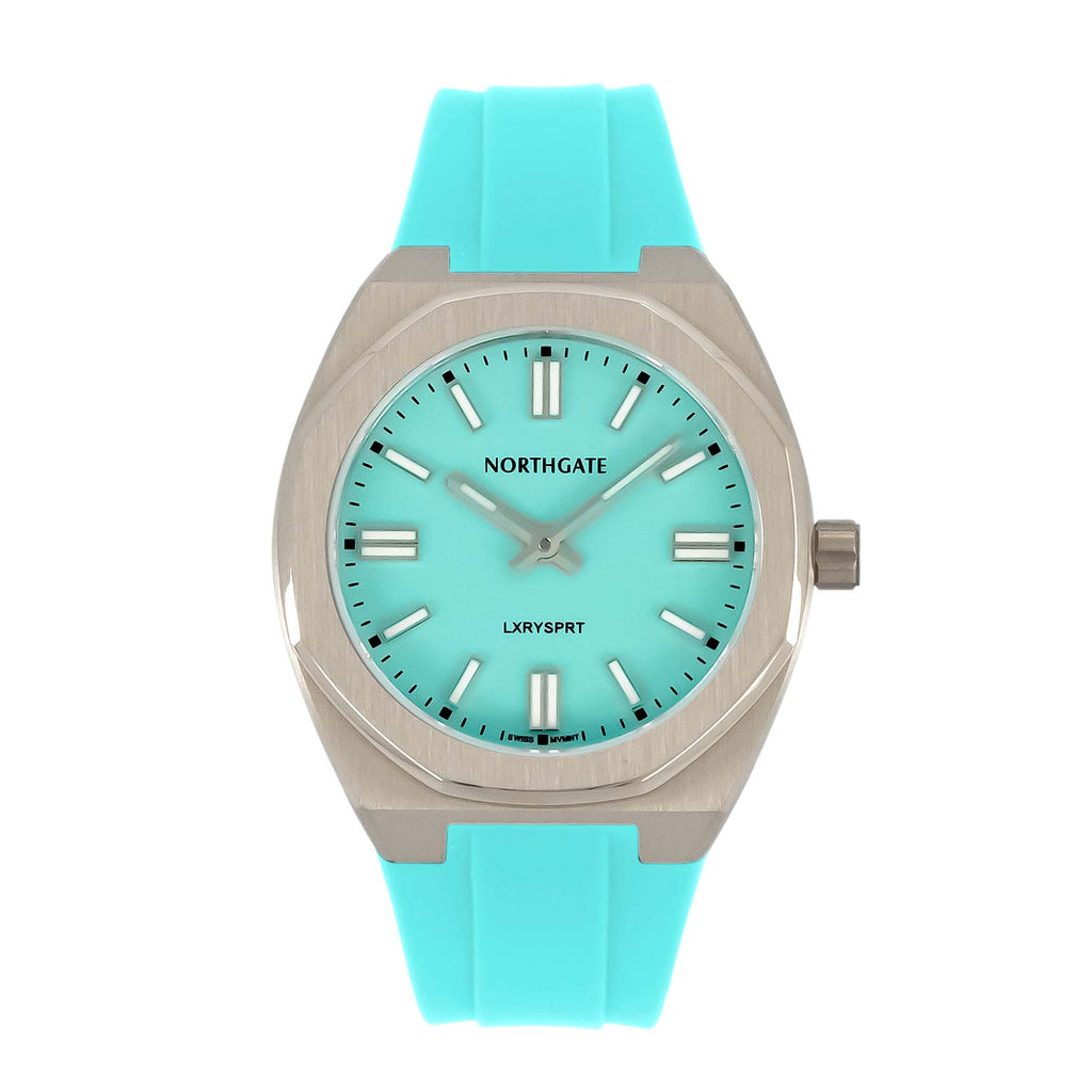 See how it looks this the (OPTION) Dial matching silicone quick release strap with stainless steel buckle