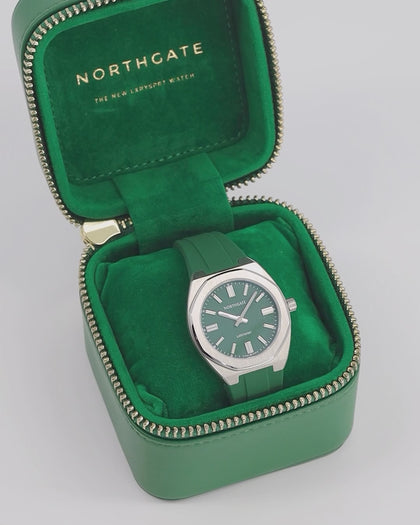 Northgate Club34 Vesper Green rubber strap (steel buckle)