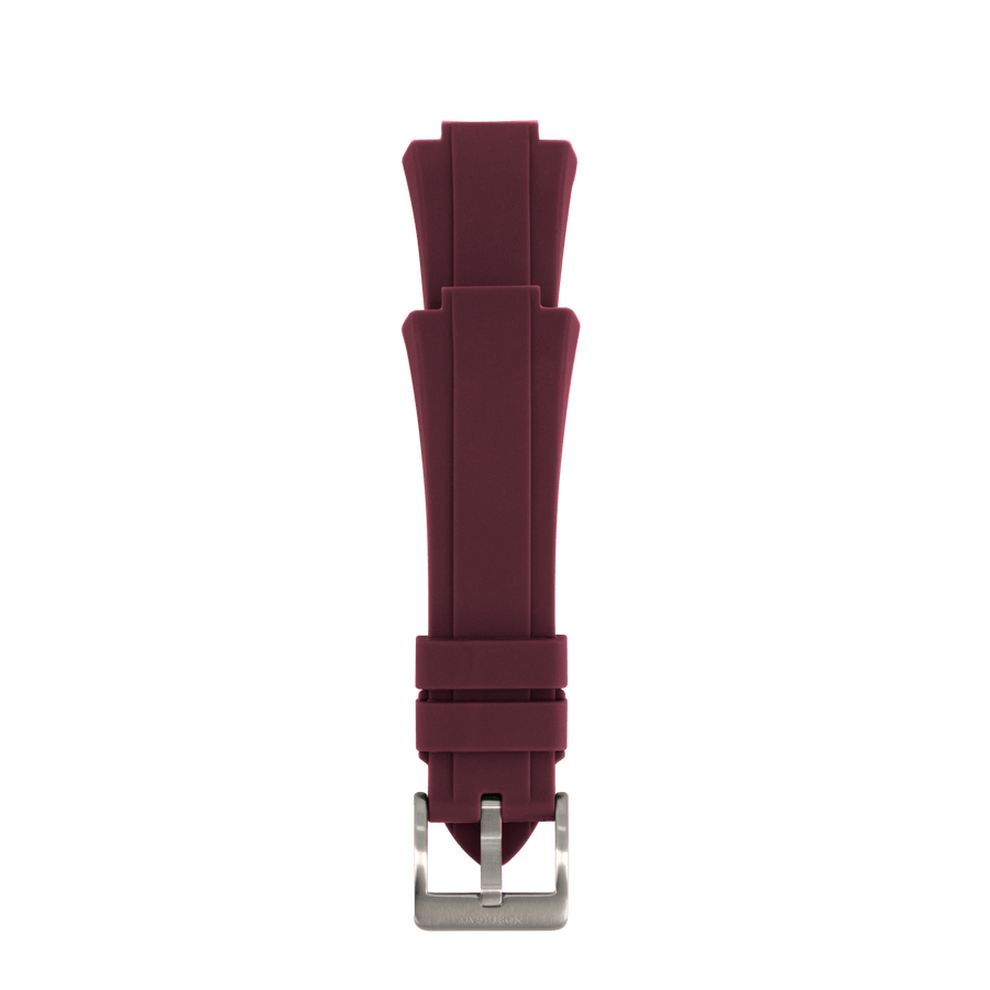 Northgate 40mm Cherry/Burgundy rubber strap (fits on 40mm models* delivered from 1 October 2022) - Northgate Watches