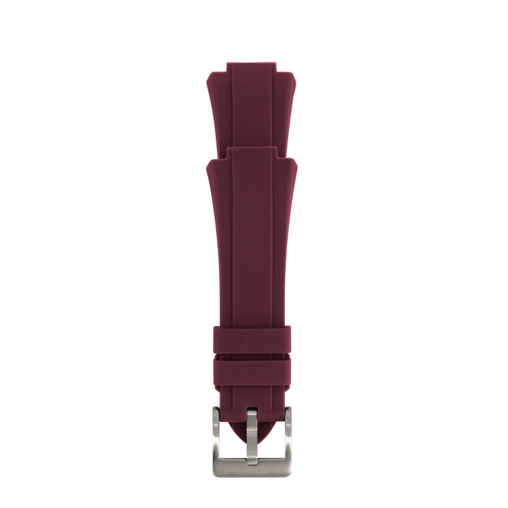 Northgate 40mm Cherry/Burgundy rubber strap (fits on 40mm models* delivered from 1 October 2022) - Northgate Watches