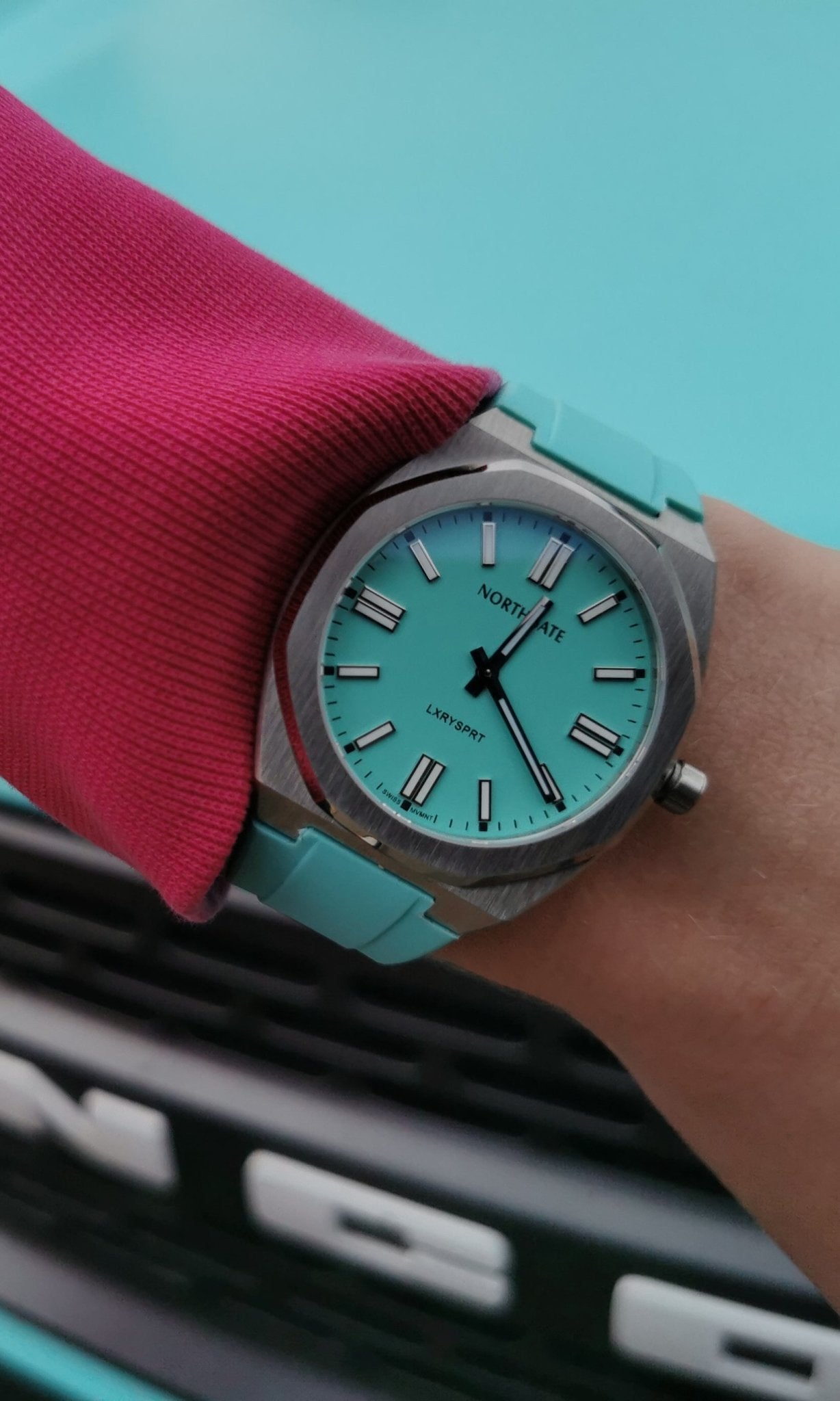 Northgate 40mm St. Barth Azur rubber strap (fits on 40mm models* delivered from March 2023)