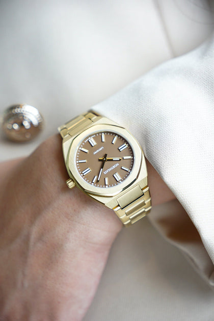 Club 34 Cinnamon brown Gold - 34mm