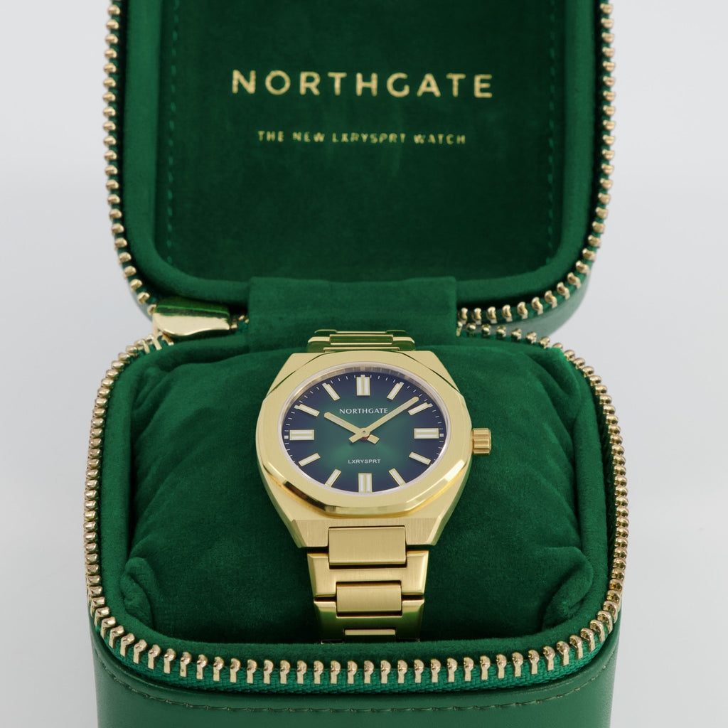 Northgate Club 34 Emerald Green Gold - Northgate Watches