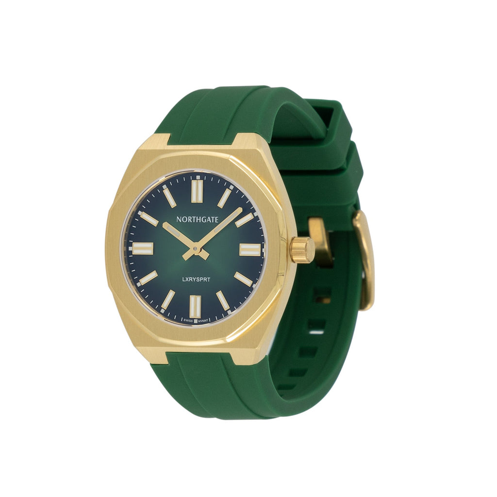 Northgate Club 34 Emerald Green Gold - Northgate Watches