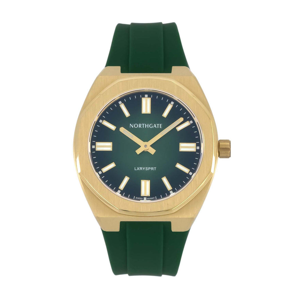 Northgate Club 34 Emerald Green Gold - Northgate Watches