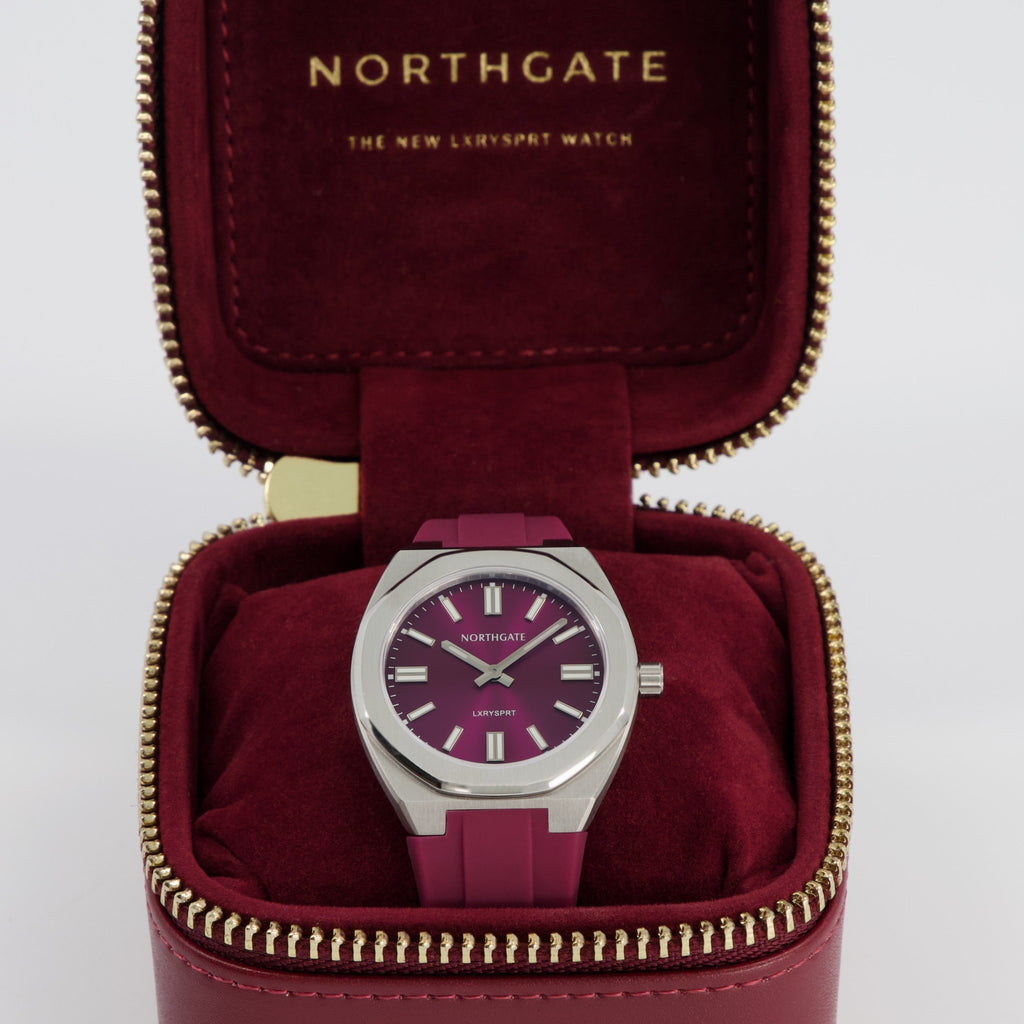 Northgate Club34 Cherry/Burgundy rubber strap - Blue Ocean Europe BV
