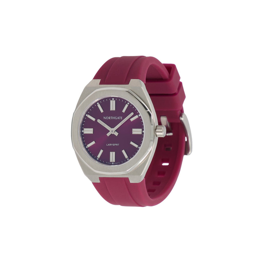 Northgate Club34 Cherry/Burgundy rubber strap - Blue Ocean Europe BV