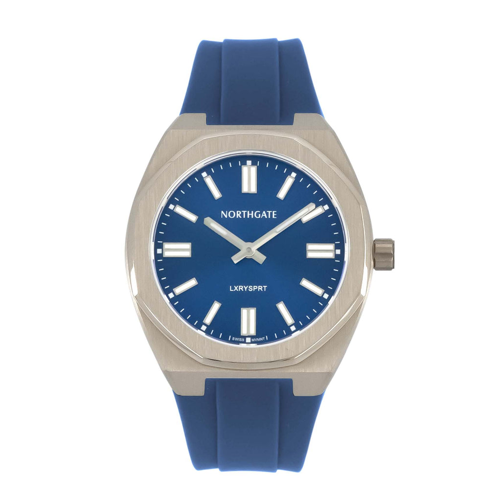 Northgate Club34 Mucata Blue rubber strap - Blue Ocean Europe BV