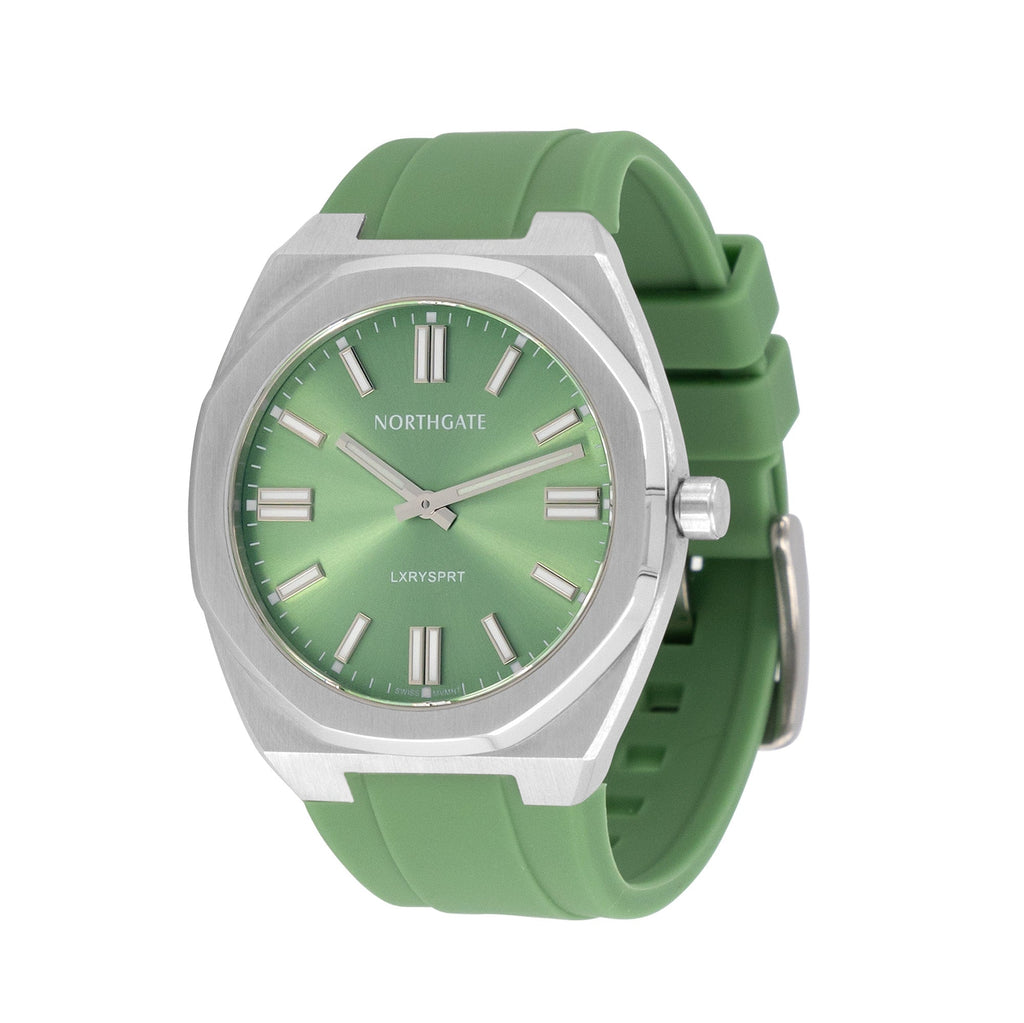 Northgate Club34 Sage Green rubber strap - Blue Ocean Europe BV