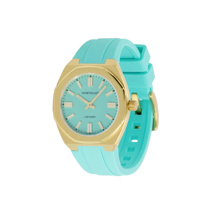 Northgate Club34 St.Barth Azur rubber strap (gold buckle)