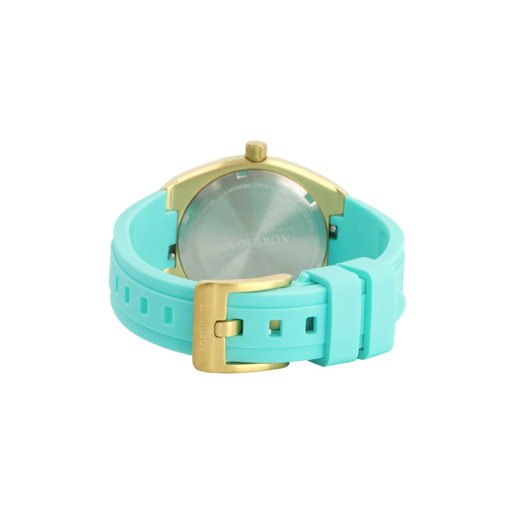Northgate Club34 St.Barth Azur rubber strap (gold buckle) - Blue Ocean Europe BV