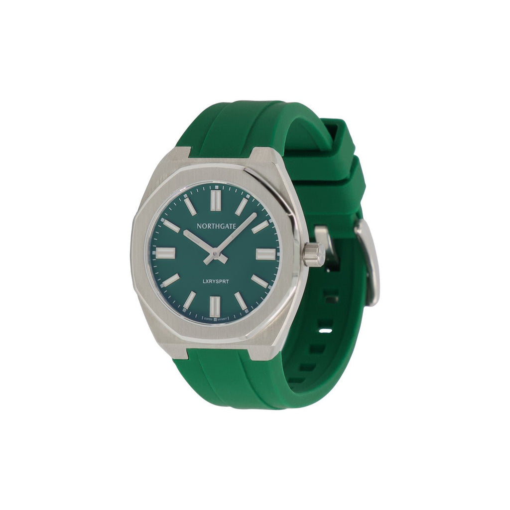 Northgate Club34 Vesper Green rubber strap (steel buckle) - Blue Ocean Europe BV