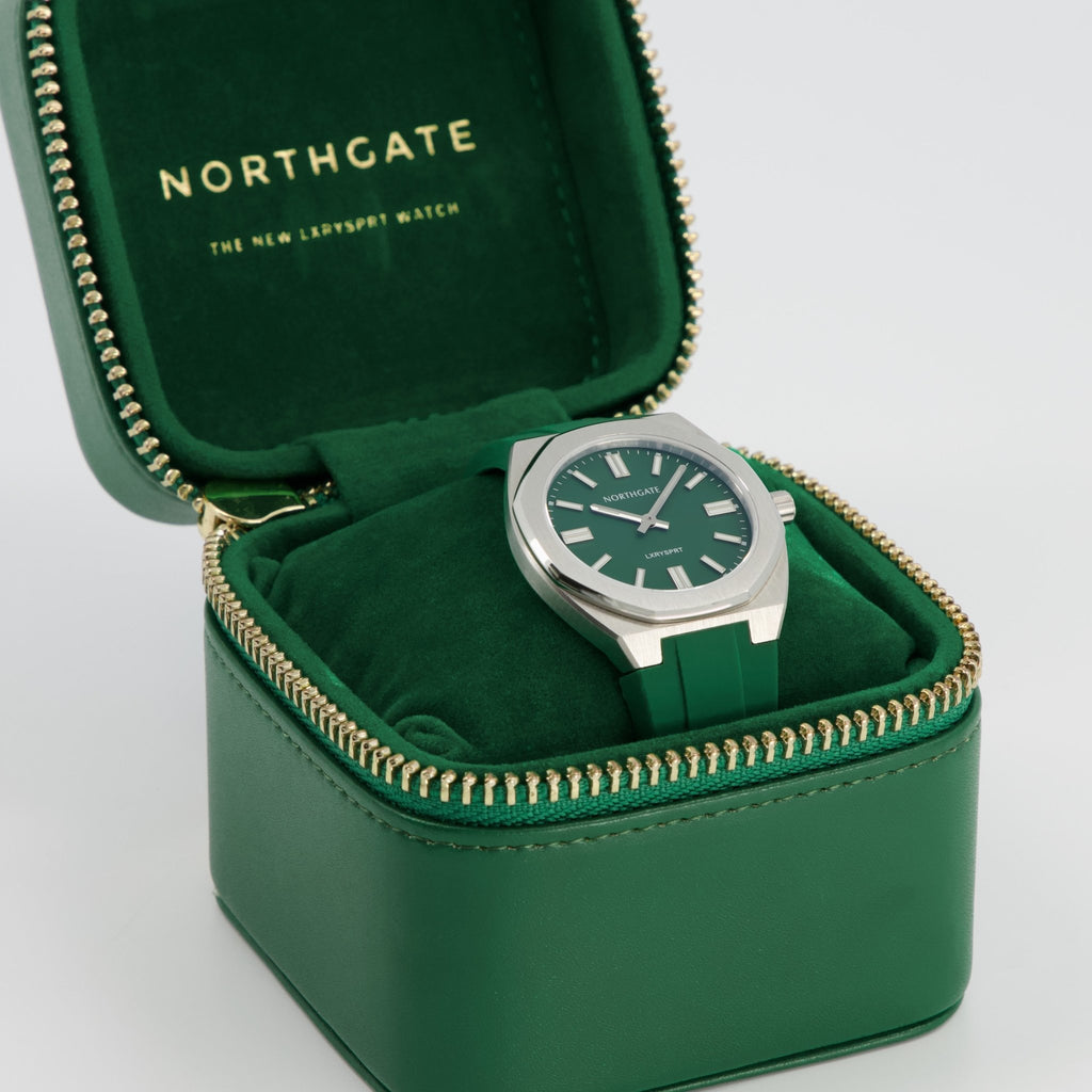 Northgate Club34 Vesper Green rubber strap (steel buckle) - Blue Ocean Europe BV