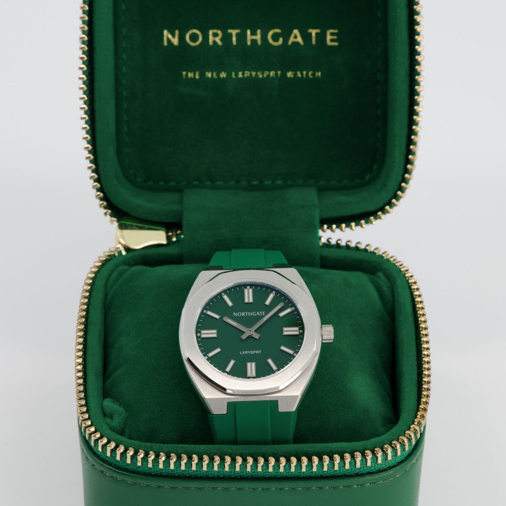 Northgate Club34 Vesper Green rubber strap (steel buckle) - Blue Ocean Europe BV