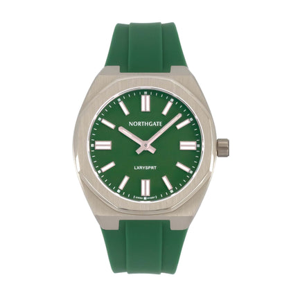 Northgate Club34 Vesper Green rubber strap (steel buckle)