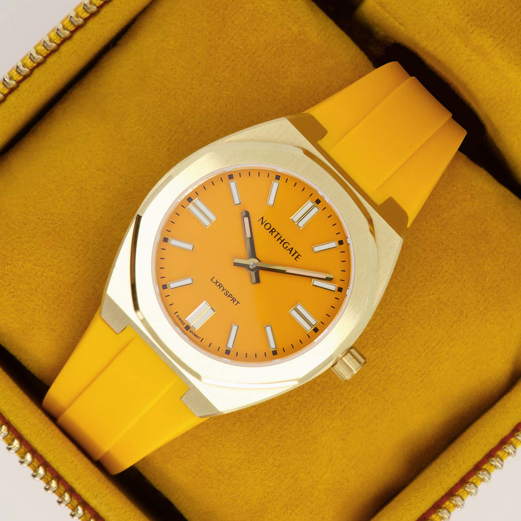 Northgate Club34 Yuma Yellow rubber strap - Blue Ocean Europe BV